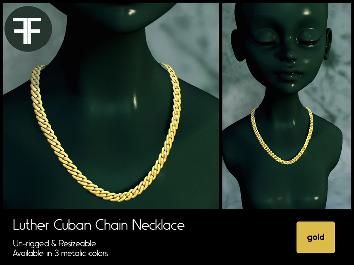 f e t e . Luther Cuban Chain Necklace G 