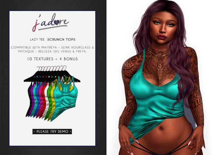 [ J'Adore ] Lazy Tee Scrunch Top