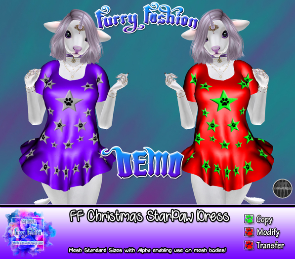 ~FF~ Christmas StarPaw Dress Demo