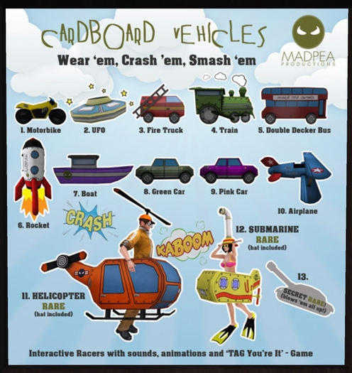 MadPea Cardboard Vehicle 13. Tank (t) RARE