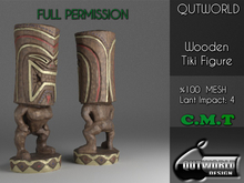 .::QUTWORLD Wooden Tiki Figure::.FP 