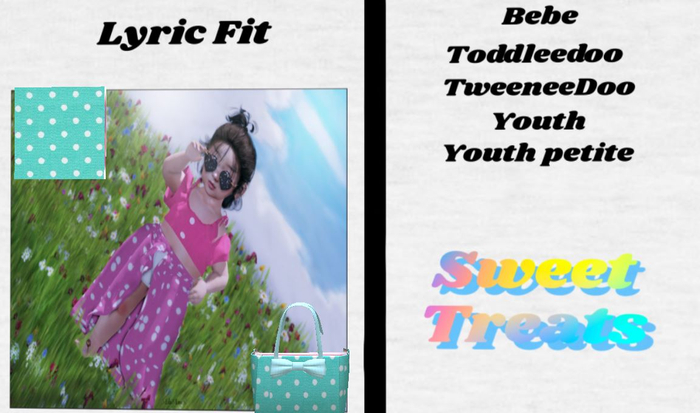 Sweet treats Lyric Fit aqua -Boxed