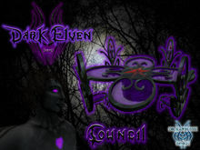 Dark Elven Council table and chairs