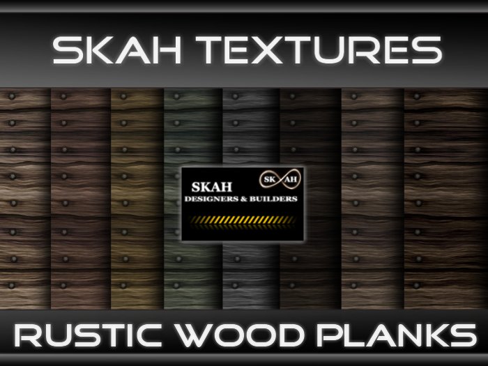 Second Life Marketplace - [SKAH TEXTURES] - Rustic Wood Planks