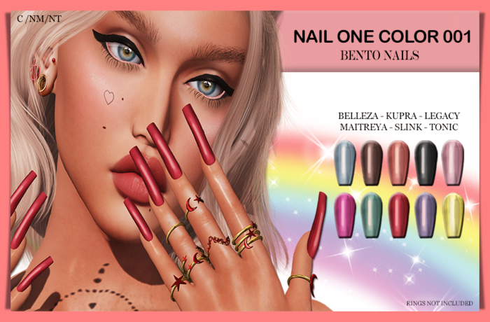 {D.F} Nail One Color 001 Square