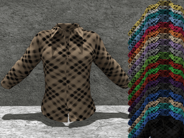 *SSS Cream Plaid Shirt-  P9