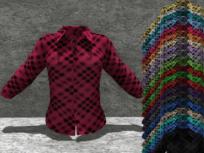 *SSS Pink Plaid Shirt-  P9