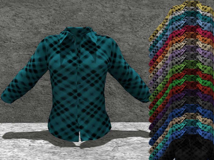 *SSS SeaGreen Plaid Shirt-  P9