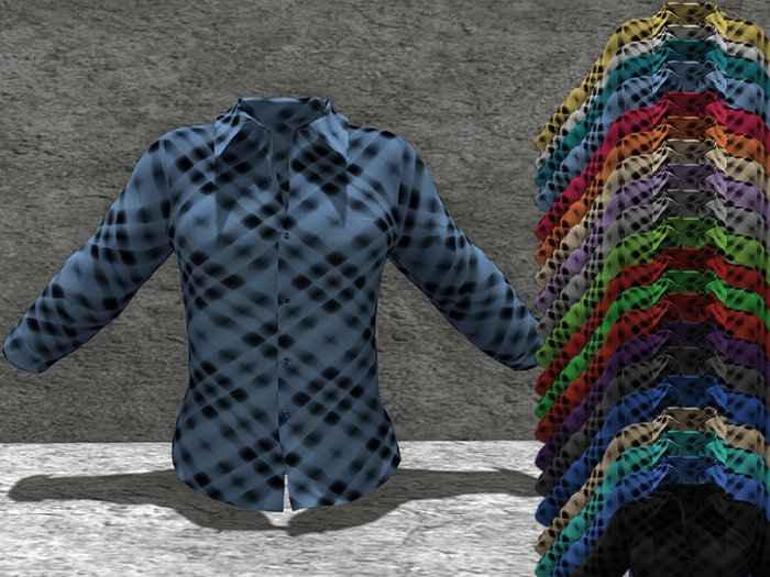 *SSS SkyBlue Plaid Shirt-  P9