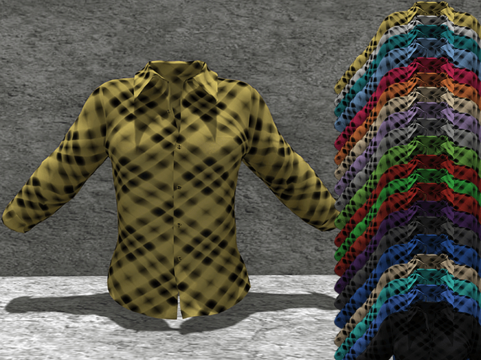 *SSS Yellow Plaid Shirt-  P9