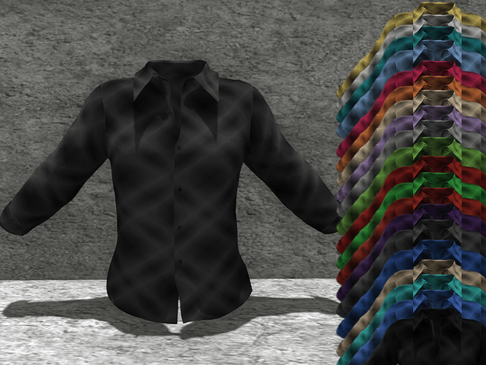 *SSS DarkGrey Plaid Shirt-  P10