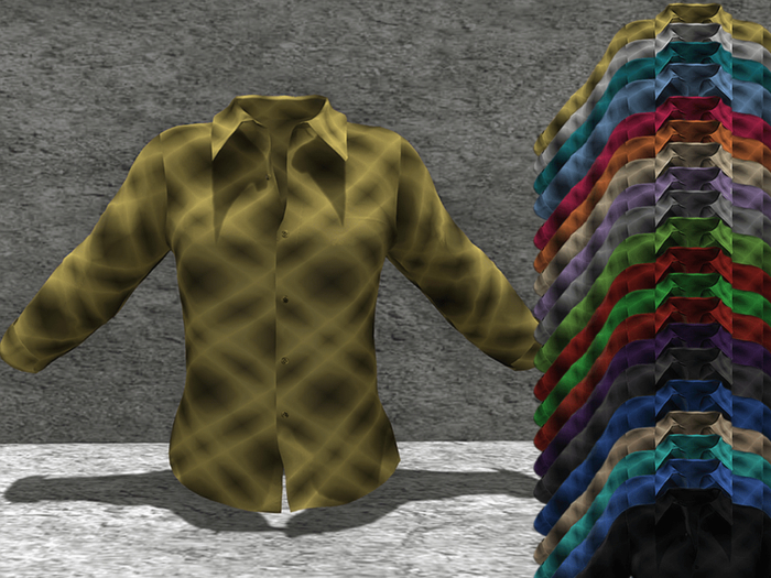 *SSS Yellow Plaid Shirt-  P10