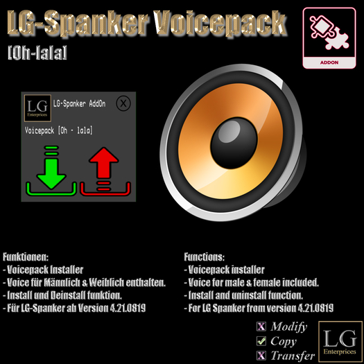 LG-Spanker Voicepack Addon [Oh-lala]