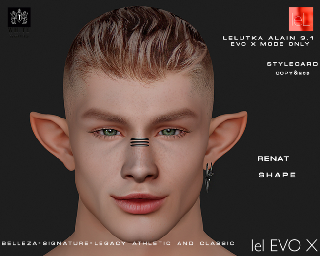 ::TW:Shape  RENAT for lelutka ALAIN 3.1 evo x 