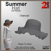 Summer Hat [2cute] Charcoal