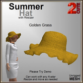 Summer Hat [2cute] Golden Grass