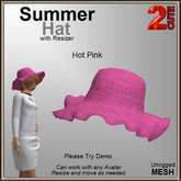 Summer Hat [2cute] Hot Pink