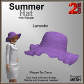 Summer Hat [2cute] Lavander