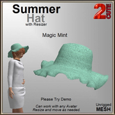 Summer Hat [2cute] Magic Mint