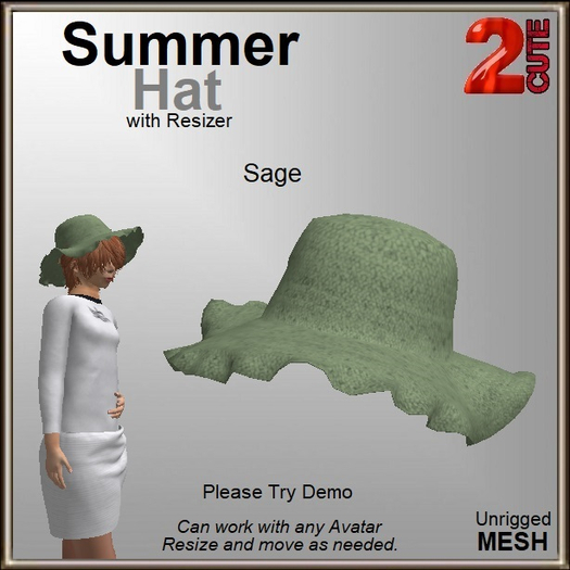 Summer Hat [2cute] Sage