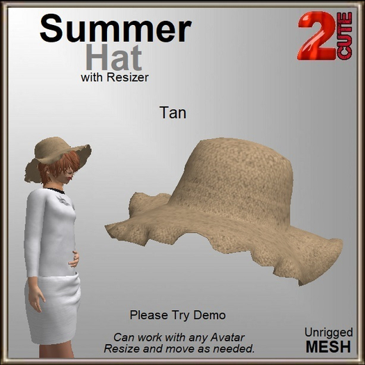 Summer Hat [2cute] Tan