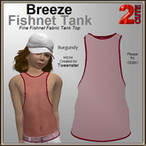 Breeze Fishnet Tank [2cute] Burgundy