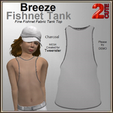 Breeze Fishnet Tank [2cute] Charcoal