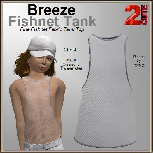 Breeze Fishnet Tank [2cute] Ghost