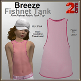 Breeze Fishnet Tank [2cute] Hot Pink