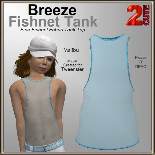 Breeze Fishnet Tank [2cute] Malibu