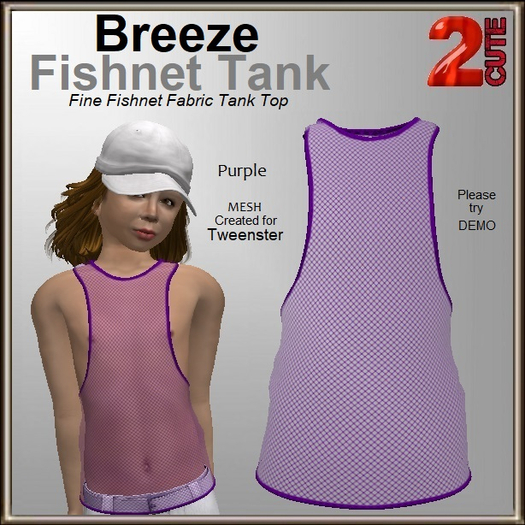 Breeze Fishnet Tank [2cute] Purple