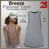 Breeze Fishnet Tank [2cute] Rhino Blue