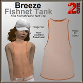 Breeze Fishnet Tank [2cute] Tangerine