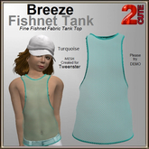 Breeze Fishnet Tank [2cute] Turquoise