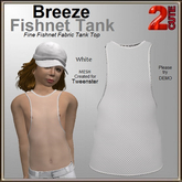 Breeze Fishnet Tank [2cute] White