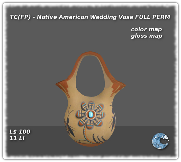 Native American Wedding Vase FULL PERM
