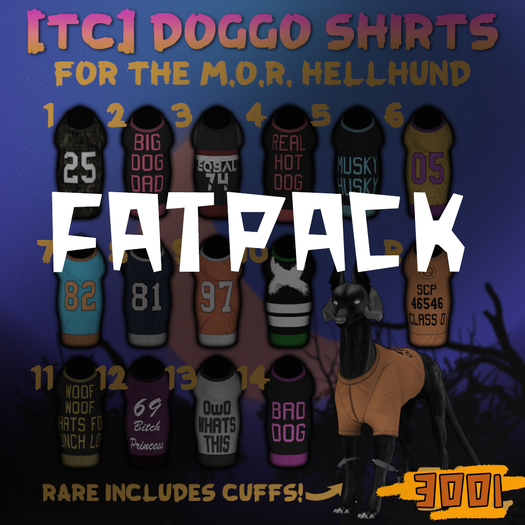 [TC] Doggo Shirts FATPACK