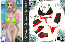 - MicRo - Outfit August Black Red