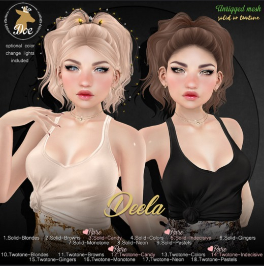 9.Doe: Deela (solid) - Pastels