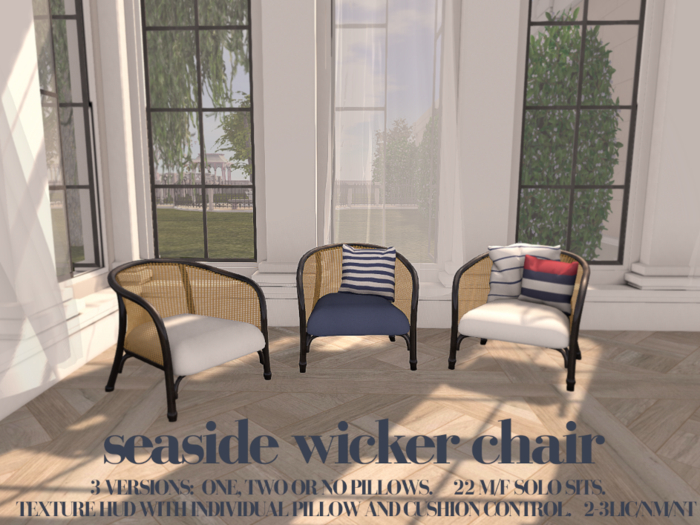 SweetPearl Fusion - Seaside Wicker Chairs