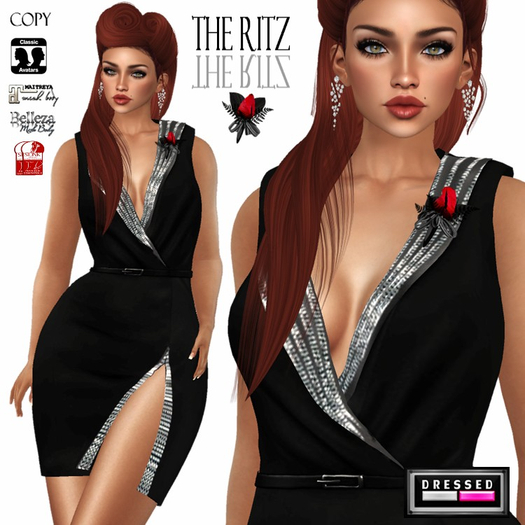 ::DBL:: The Ritz Tuxedo Dress (Rigged/Fitmesh Sizes)