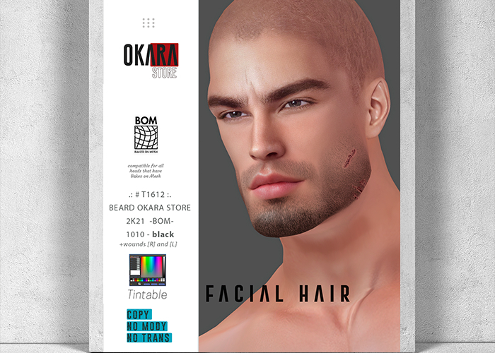 .:OKARA STORE:. .:#T1612:. BEARD-2K21-BOM-1010-[DEMO]
