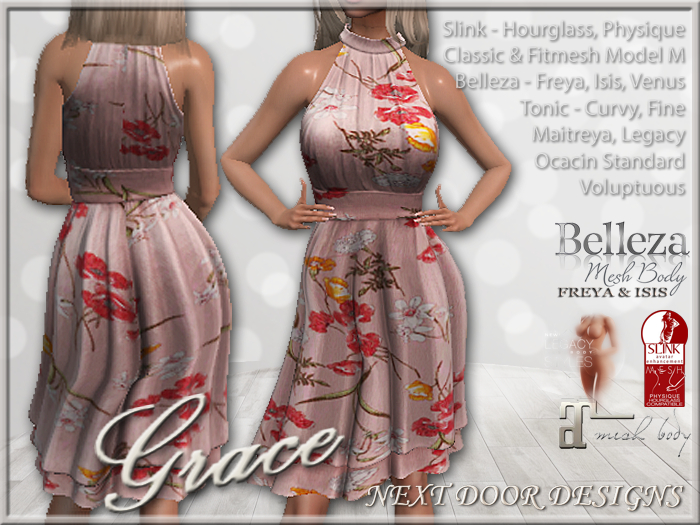 Grace Pink - Belleza Venus Isis Freya Legacy Maitreya, Slink Hourglass Physique Voluptuous Tonic Curvy Fine