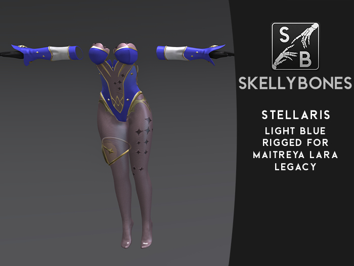 Skellybones --Stellaris Outfit - Light Blue for Maitreya Lara and Legacy