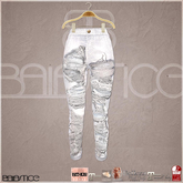 Baiastice_Destroyed Denim Jeans-Powder