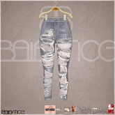 Baiastice_Destroyed Denim Jeans-Grey