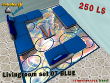 Livingroom Set 07 BLUE