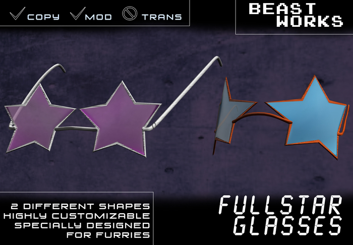 [Beast Works] Full-Star Glasses