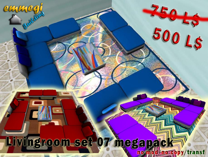 Livingroom Set 07 MEGAPACK