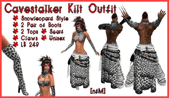 [nfM] Cavestalker Kilt Outfit